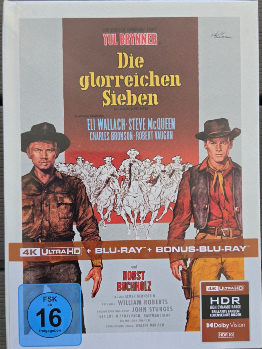 Tutti i DVDs: Die glorreichen Sieben - Mediabook 4K UHD – Nuovo e nell'imballaggio originale da Glarus venduto da Joeggi1