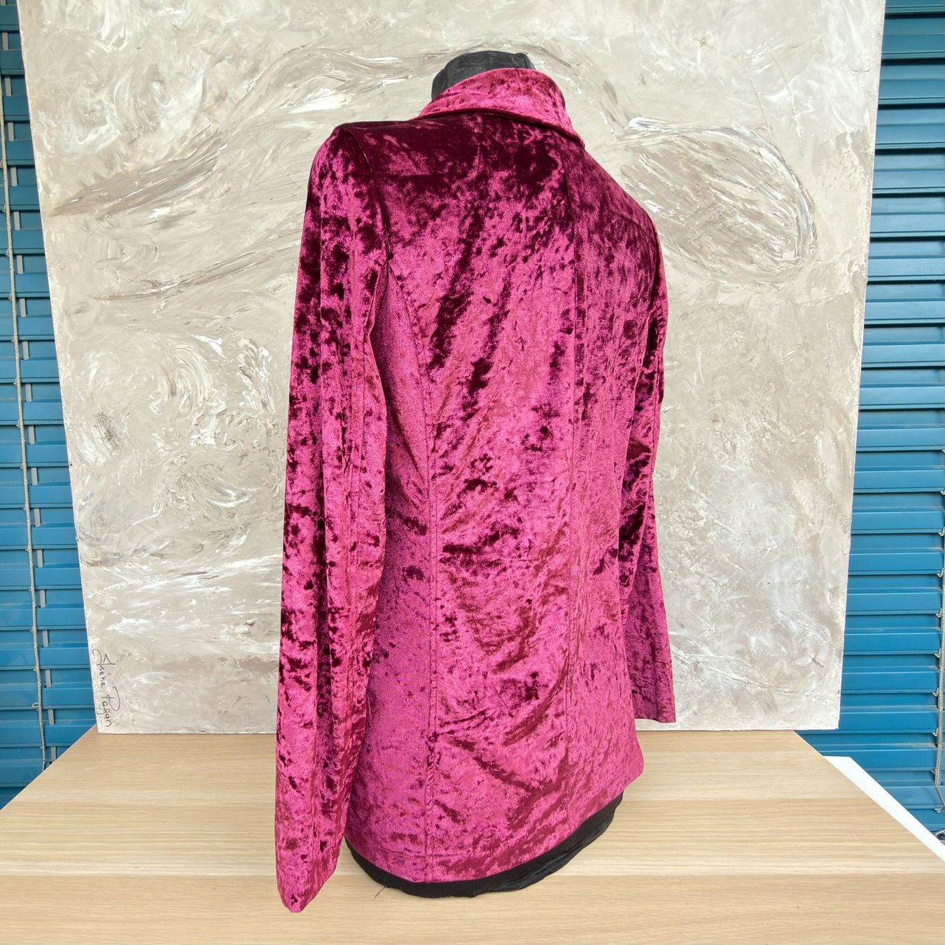 Jacken: Blazer en velours bordeaux – Gebraucht aus Thônex von BrYu 3
