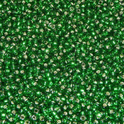 Perle (finte): Saatperlen Miyuki Green Silver Lined 3mm – Nuovo e nell'imballaggio originale da Klingnau venduto da SilberwindArt