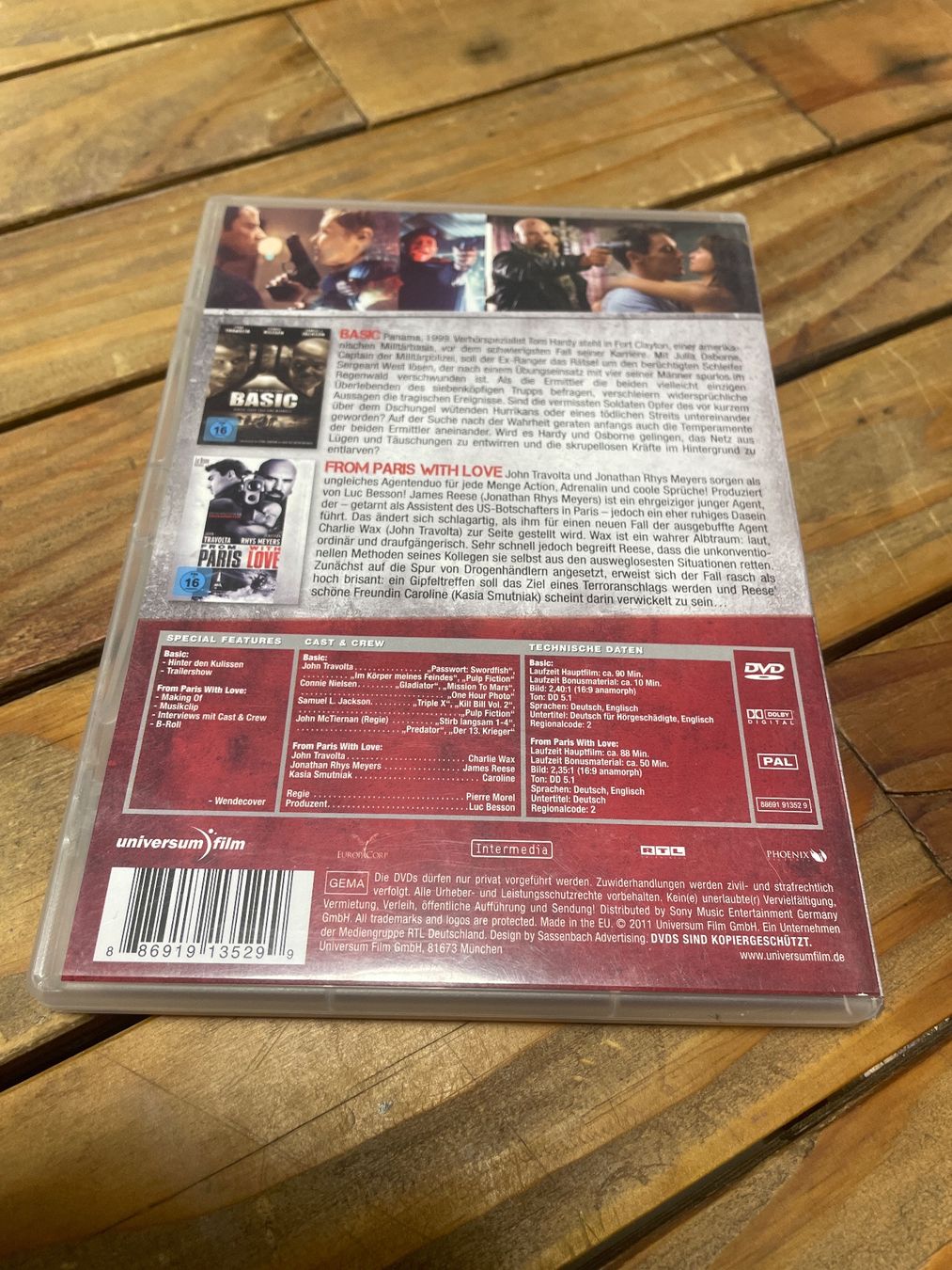 Tous les DVDs: DVD 2in1 -basic - from Paris with love (allemand – D'occasion à moudon par faucheur2 1