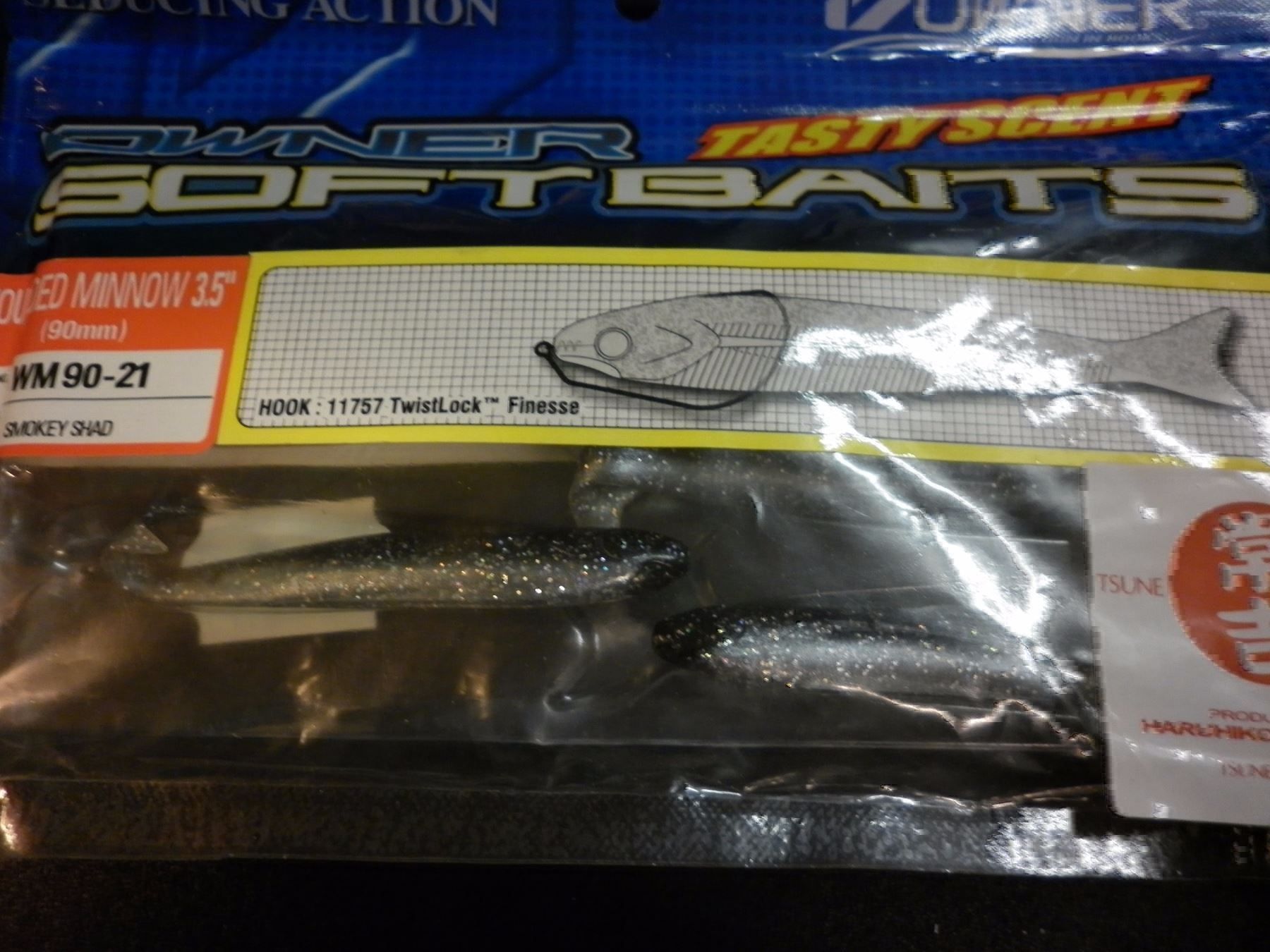 Esche: 6 Wounded Minnow 90 mm col. 21 – Nuovo e nell'imballaggio originale da Fribourg venduto da versus702