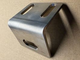 2x Stahlwinkel rostfrei Schenkel aussen 49/45xB50-3