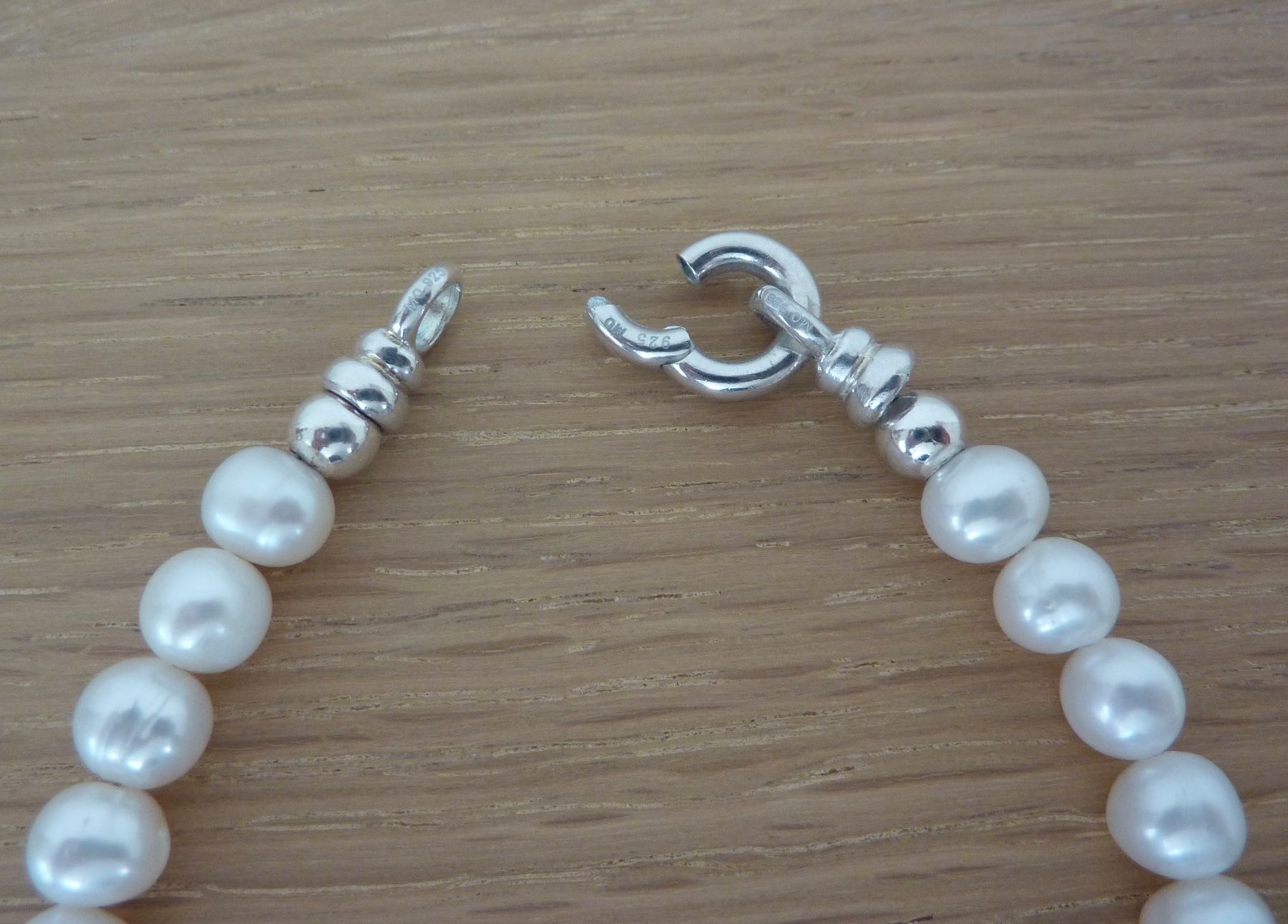 Bracciali & Braccialetti: *NEU* Armband Süsswasserzuchtperlen Silber – Nuovo e nell'imballaggio originale da Allschwil venduto da millefiori3 2