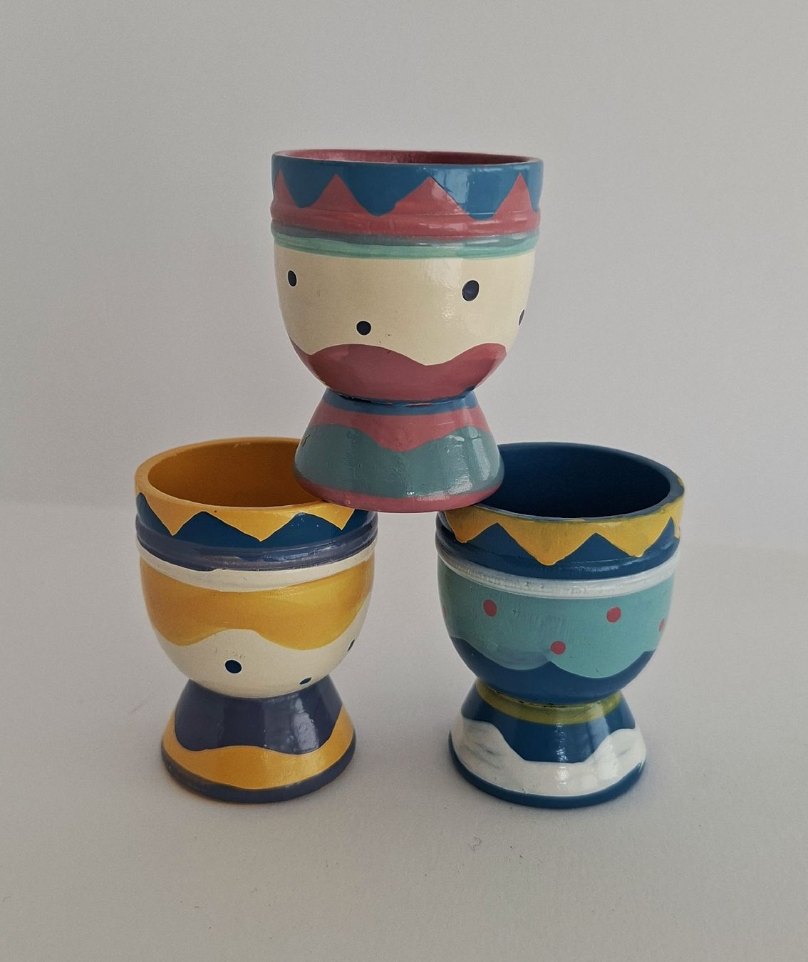 Altre Stoviglie: 3 Eierbecher aus Holz – Usato da Dietikon venduto da Magi2