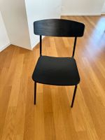 Stuhl schwarz Holz Metall modern, wie neu! 2 Stück