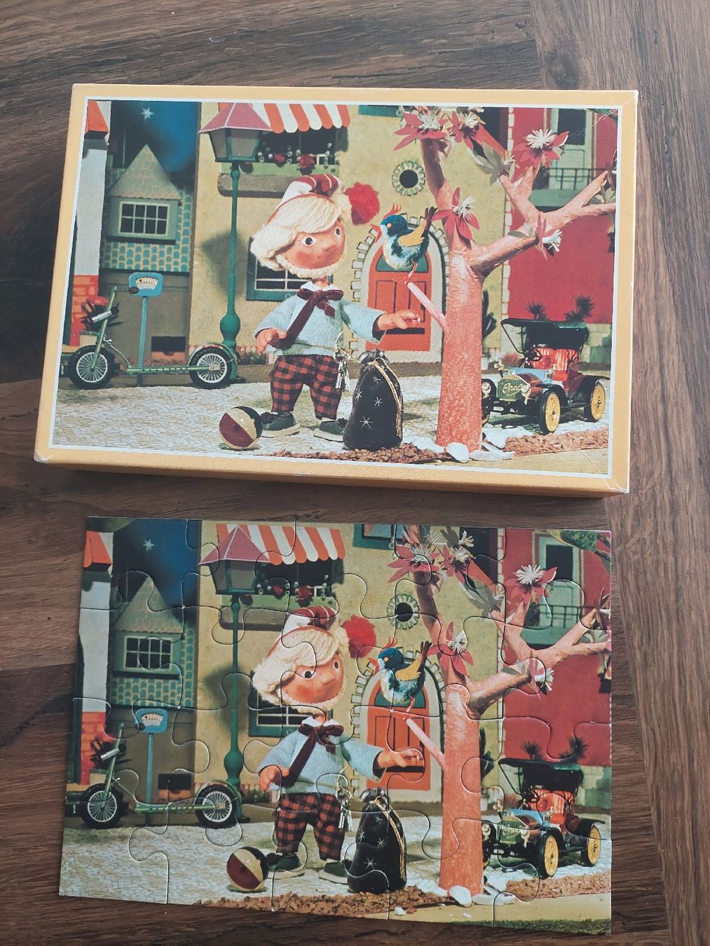 Ravensburger Puzzle: West Sandmännchen Puzzle, 2 x 20 Teile – Usato da Embrach venduto da pz78 1