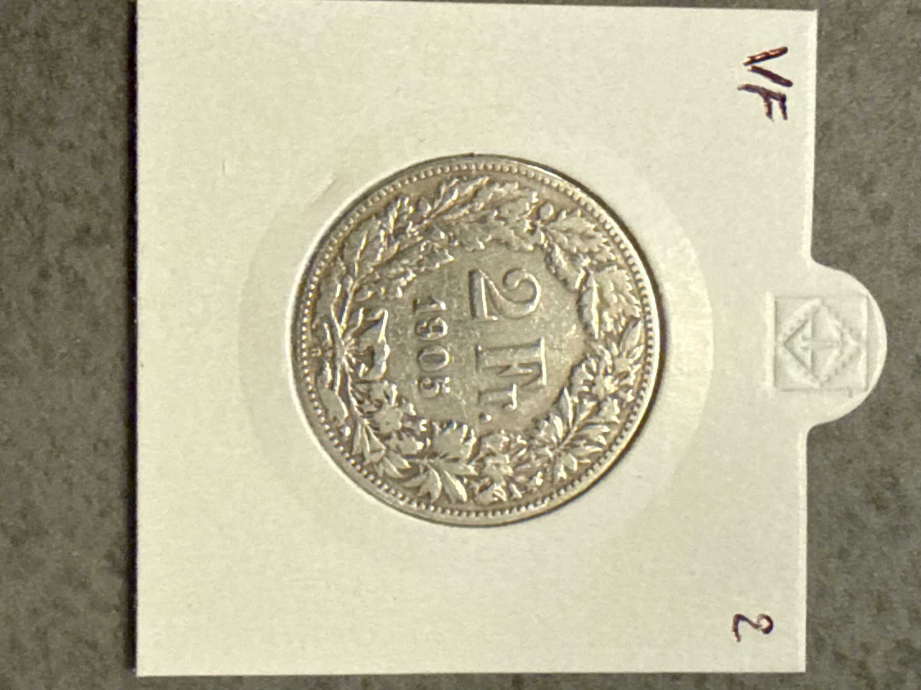 Tutti le monete: Swiss 2 francs 1905 Silver Coin – Usato da Pully venduto da ta571