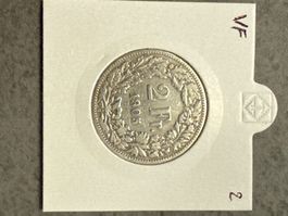 Swiss 2 francs 1905 Silver Coin