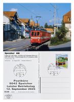 Speicher Trogen Trogenerbahn Letzttag Post Bahn BDe 4/4 6 +B