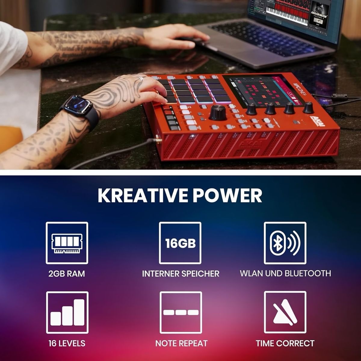 Akai Strumenti musicali: Akai MPC Sampler One+ – Usato da Pfäffikon SZ venduto da Tonimarroni99 5