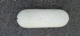 Bootsfender / Bojenfender weiss gebraucht mit Mittelloch