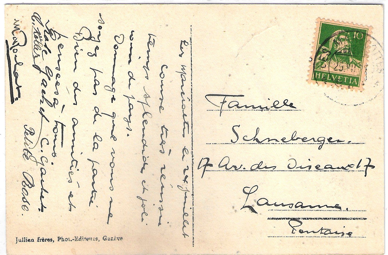 Cartoline postali: Les Marcottes vue prise de Planajeur – Usato da Ettingen venduto da Kartenplanet 1