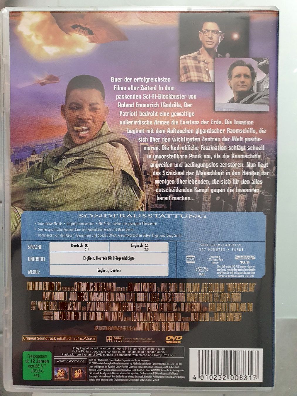Tutti i DVDs: DVD - Independence Day (Will Smith) – Usato da Zumholz venduto da Paedin 1