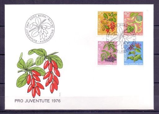 Alle Briefmarken: CH FDC Pro Juventute Satz 1976 – Gebraucht aus Koblenz von Markenhimmel