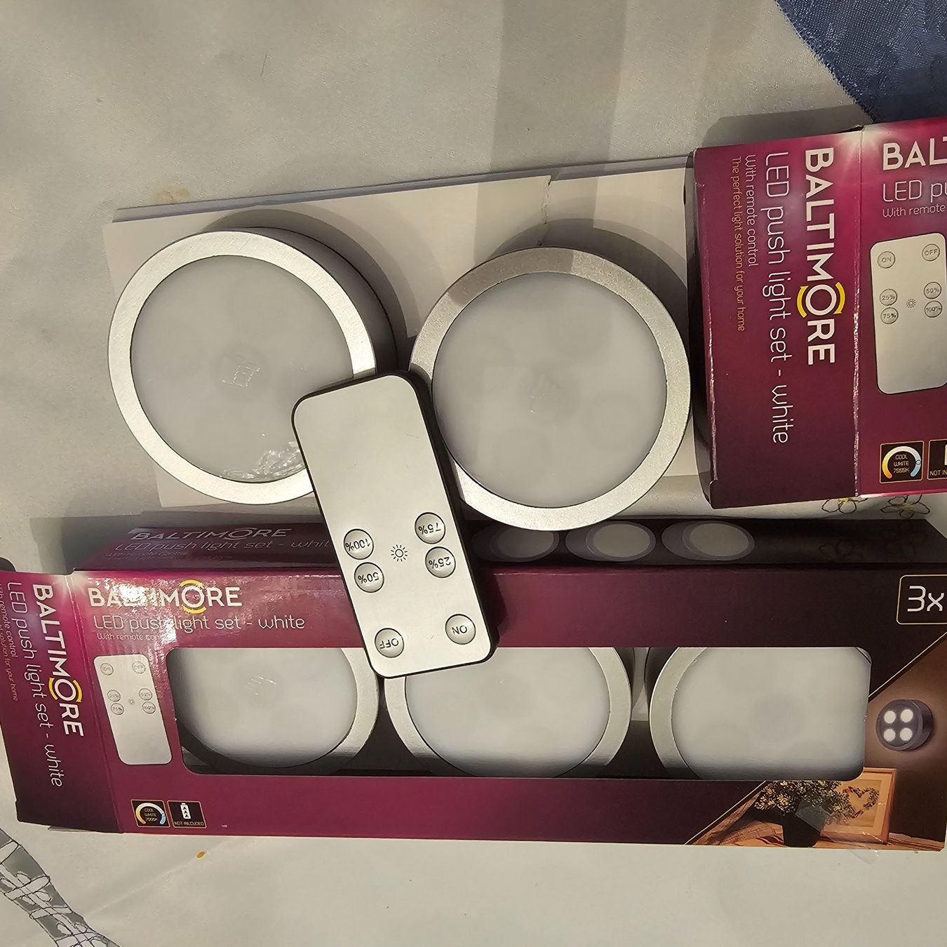 Lampade: Baltimore LED Push Leuchten  5 stück- Weiss, – Nuovo e nell'imballaggio originale da wolfhalden venduto da 46464646 3