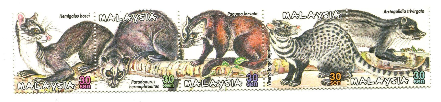Tutti i francobolli: Briefmarken "Schleichkatzen". Malaysia – Nuovo e nell'imballaggio originale da Basel venduto da Butsch5