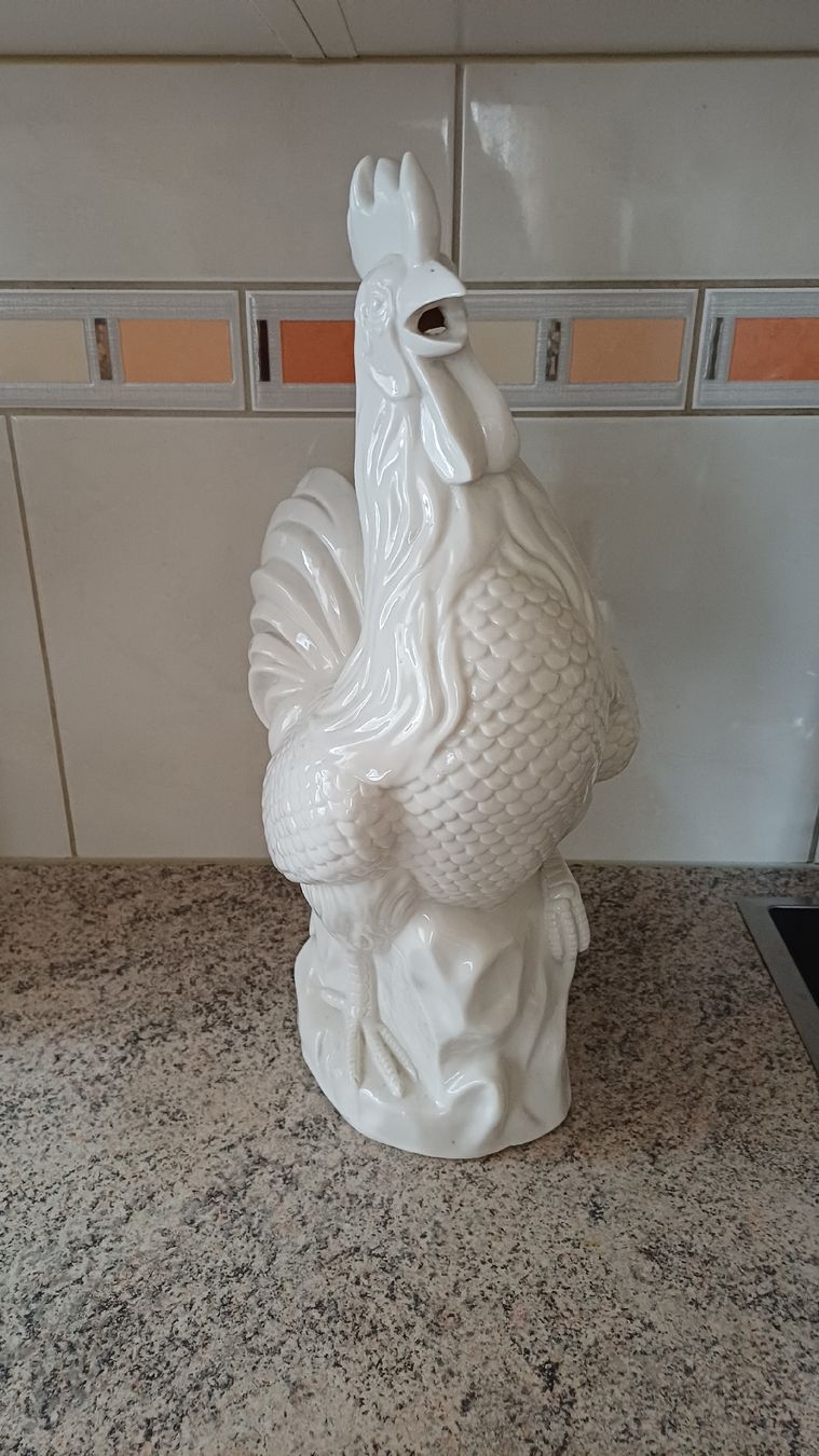 Figuren: Grosser  schwerer Porzelan Hahn. – Gebraucht aus Flawil von Naphtali 1