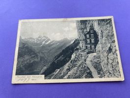 Aescher mit Altmann Wildkirchli 1477m alt Ak 1914