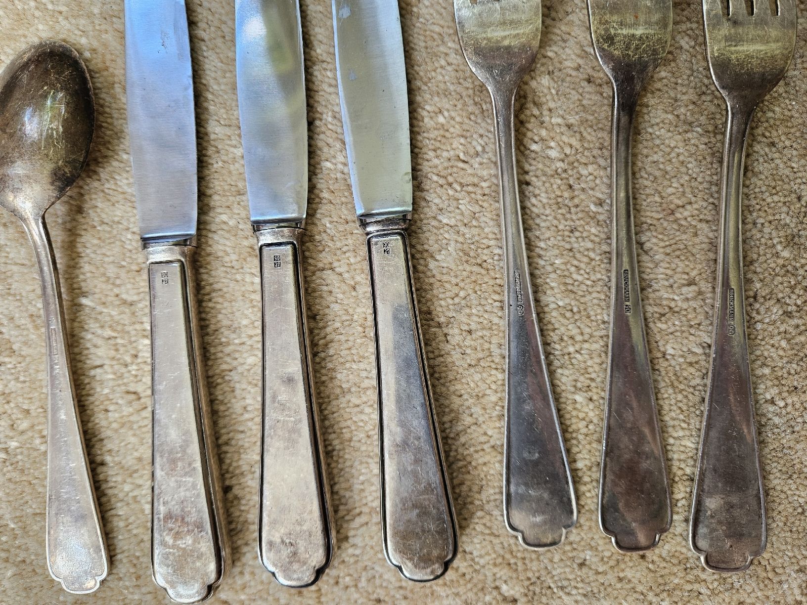 Set di posate: Bruckmann 90 Silberbesteck – Usato da Arlesheim venduto da Flohmi_A_Z 3