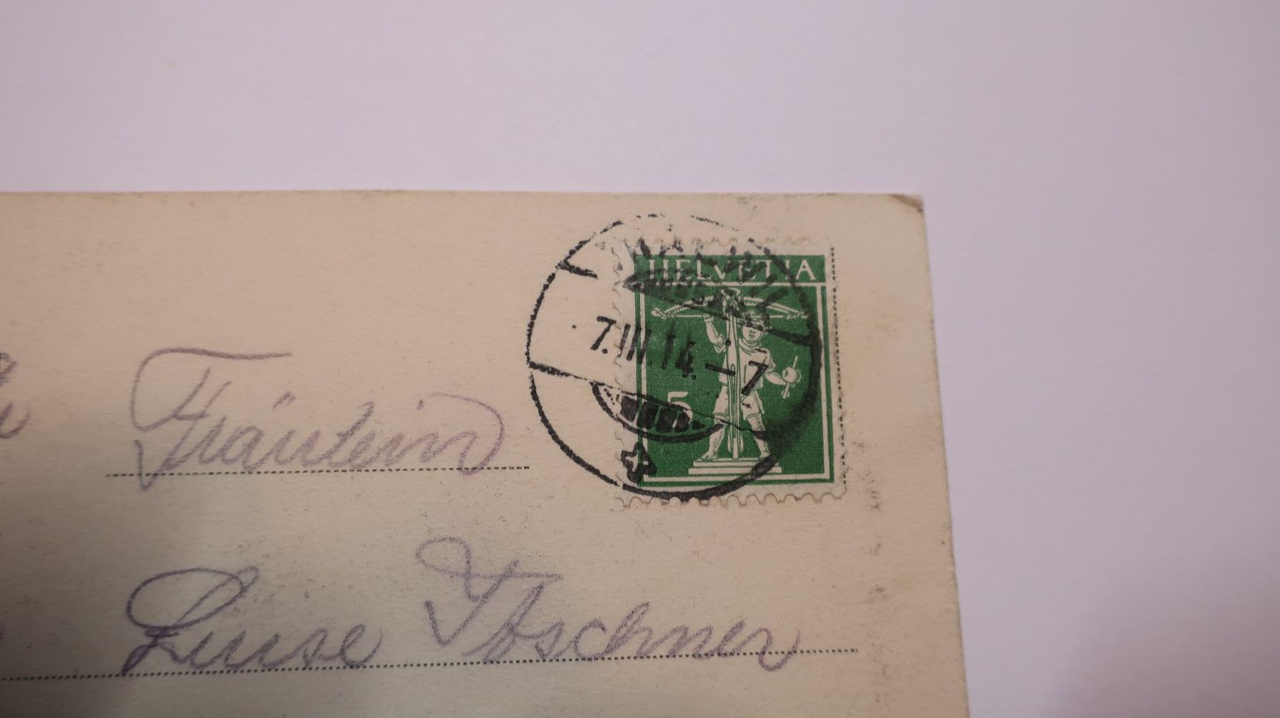 Cartoline postali: Yverdon - Tour du Château  1914 – Usato da Cormoret venduto da Pascalll2001 3