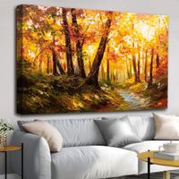Riesig 🔝 SUPER PREIS 💲 Wandbild 120x80 NEU / Wald Idylle