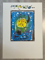 Plakat Juan Miro Personnage sur fond bleu 1957