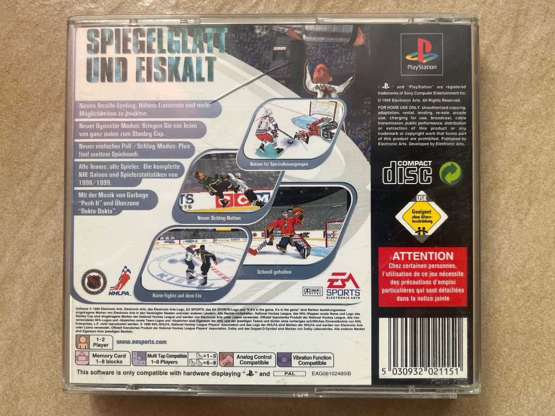Sony Spiele: Jeu vidéo NHL 2000 pour PLAYSTATION PS1 – Gebraucht aus Vernayaz von Darkfrost 1