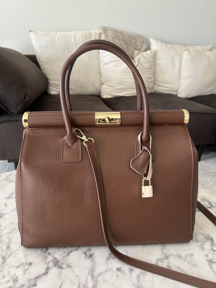 Taschen für Damen: Echte Ledertasche braun – Neu (gemäss Beschreibung) aus Aarburg von mel_t6n9