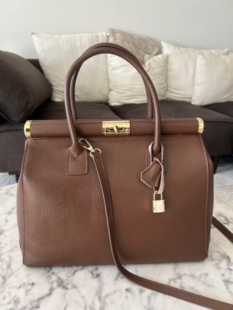 Echte Ledertasche braun
