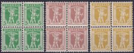 1907, Tellknabe Viererblock-Serie 101-103 */**, Kat: 76.-