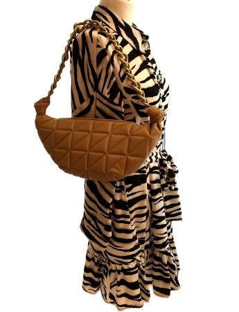 ZARA-LEDER-HANDTASCHE IN CAMEL *NEU*