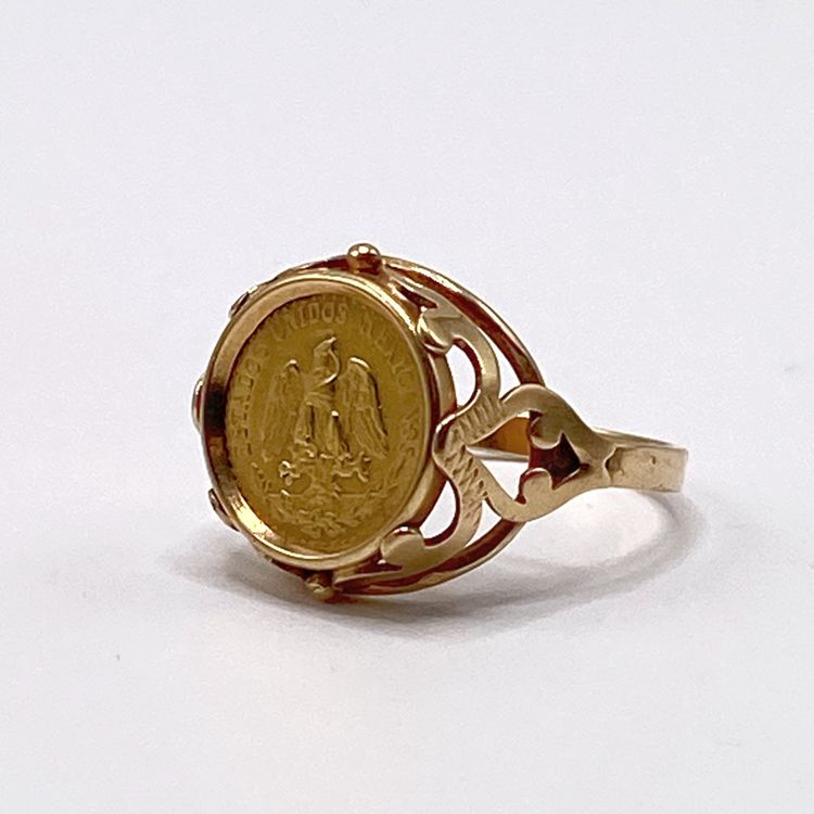 Gold Ring mit mexikanischer Gold Münze (Gebraucht) in Zürich für CHF ...