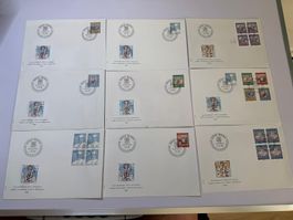 9 Stück Ersttagsbrief (80)
