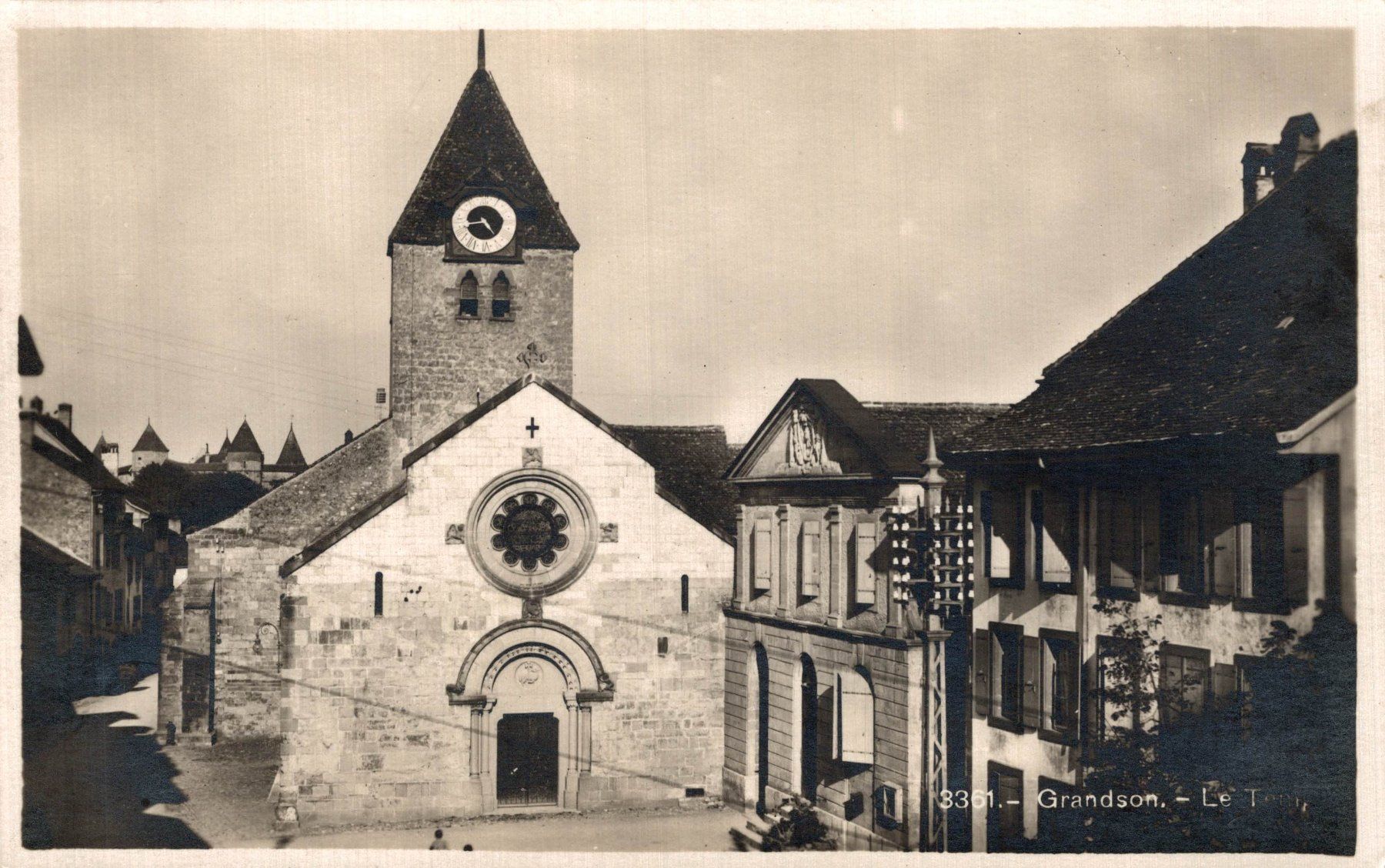 Cartes postales: Grandson - Le Temple – D'occasion à Bronschhofen par Astore