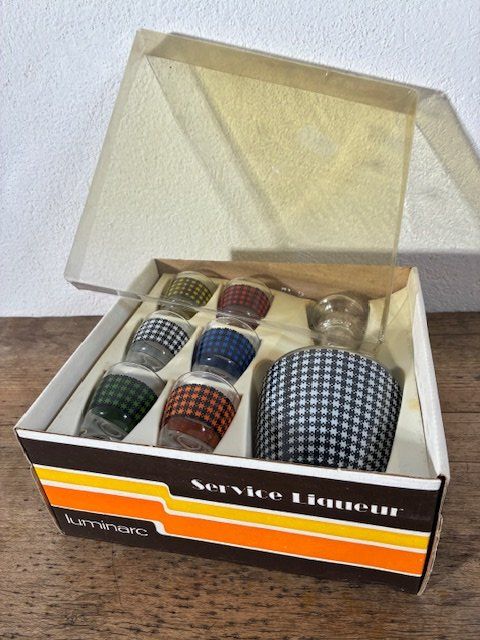 Geschirrsets: VINTAGE Liqueurset Luminarc in Originalpackung – Gebraucht aus Zürich von Baumgarten05 1