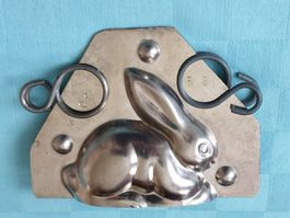 alte Blech Schokoladenform Hase