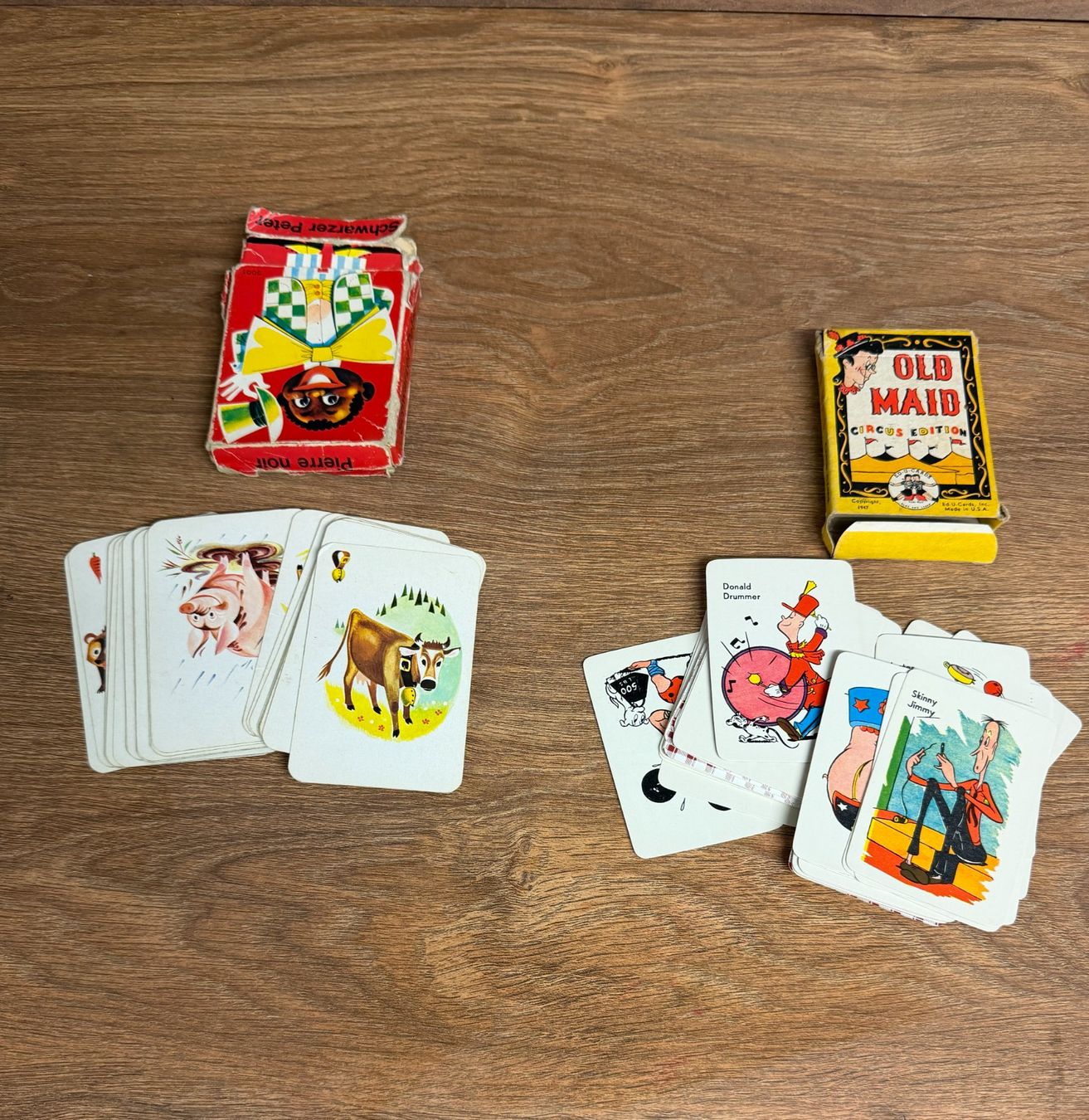 Giochi: Altes Spiel "Schwarzer Peter" & "Old Maid" Circus Edition... – Usato da Nussbaumen AG venduto da olitech5415