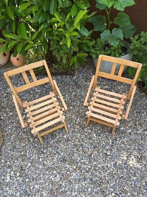 Stühle: DuO HoLz KindeRkLappsTüeLi – Gebraucht aus Winkel von zeho 1