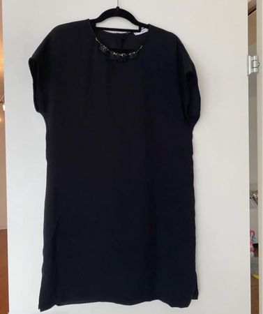 Schönes, schwarzes Mango Kleid, Grösse L, Herbst-Look!