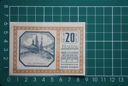 currency voucher austria thalgau 20 heller 1920