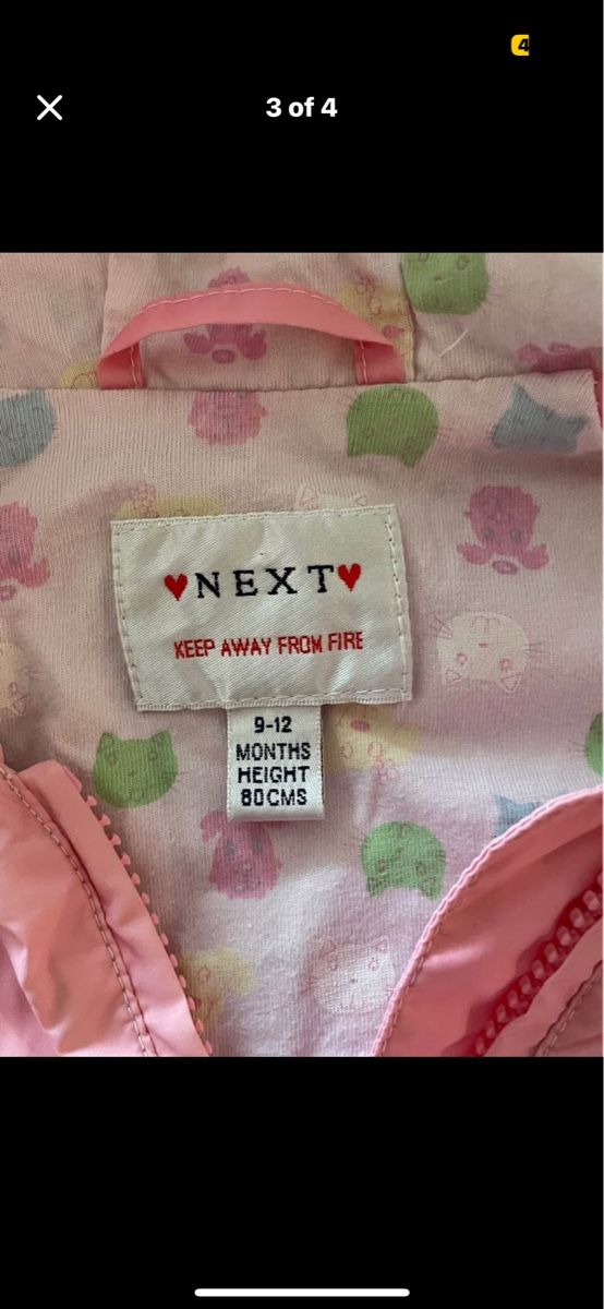 Next Jacken & Mäntel: Next Mädchen Jacke 80 mit 3 Mützen – Gebraucht aus Birrhard von kristiii 2