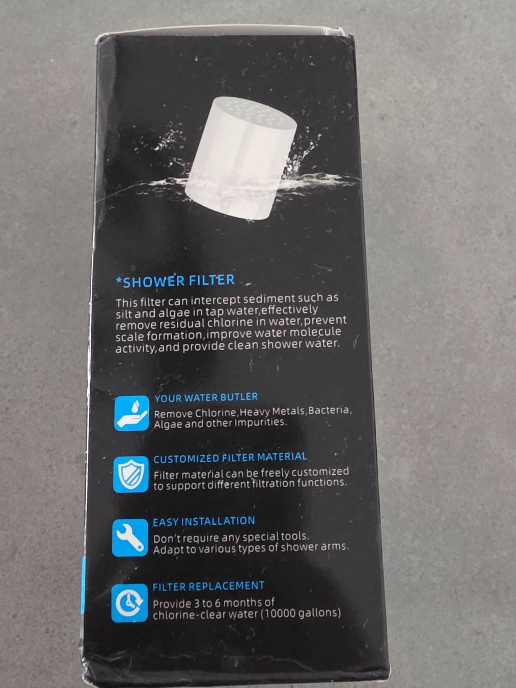Sanitari: Wasserfilter für Dusche mit Filterpatronen – Nuovo e nell'imballaggio originale da Volketswil venduto da K.. 2