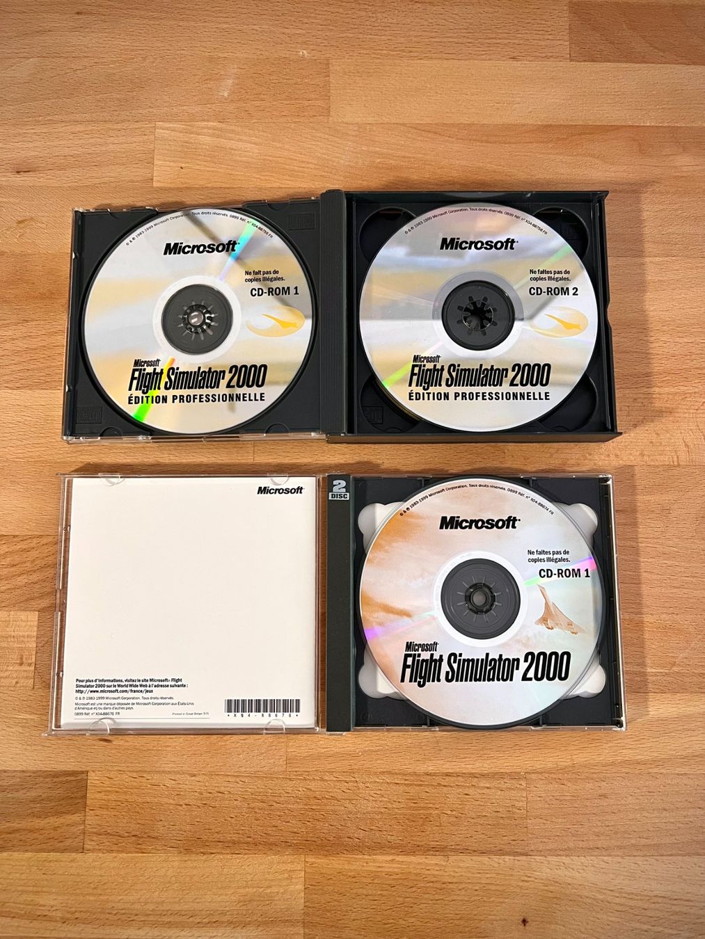 Microsoft Giochi: 2x Flight Simulator 2000 + Édition Pro / Version FR / PC ✈️ – Usato da Charmey (Gruyère) venduto da Mr_Bazardage 2