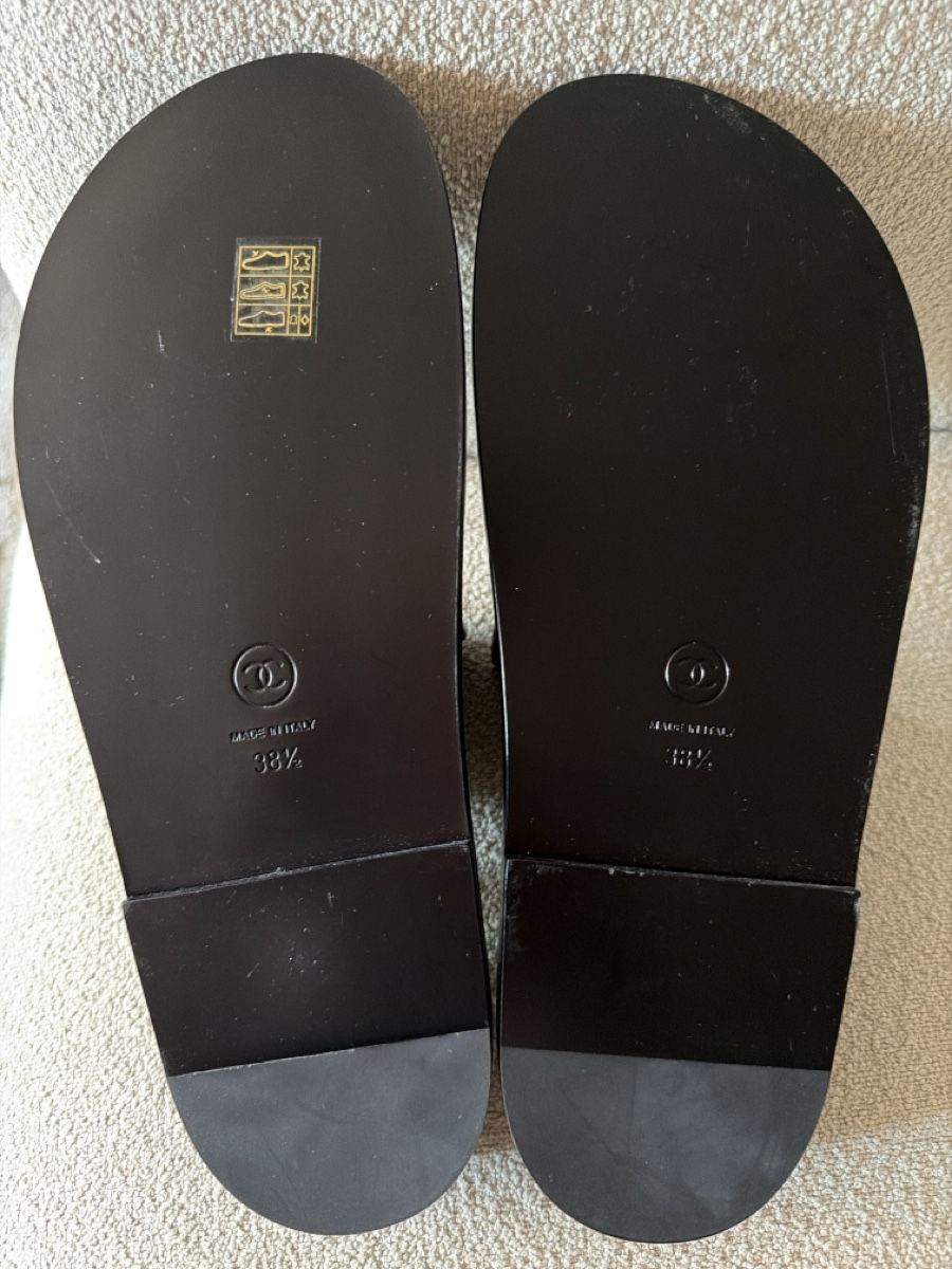 Chanel Scarpe da donna: Chanel Dad Sandals Black Size 38.5 Leather NEW – Nuovo (secondo la descrizione) da Herrliberg venduto da Rondinellaxoxo 3