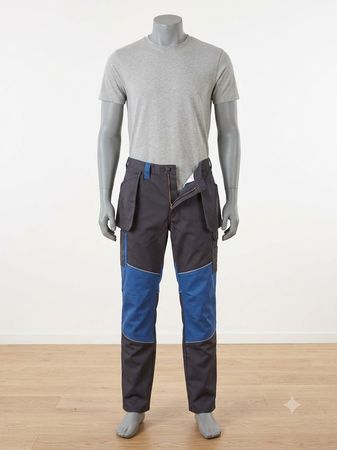 Pantalon de travail Tornado bleu et gris, neuf, jamais porté