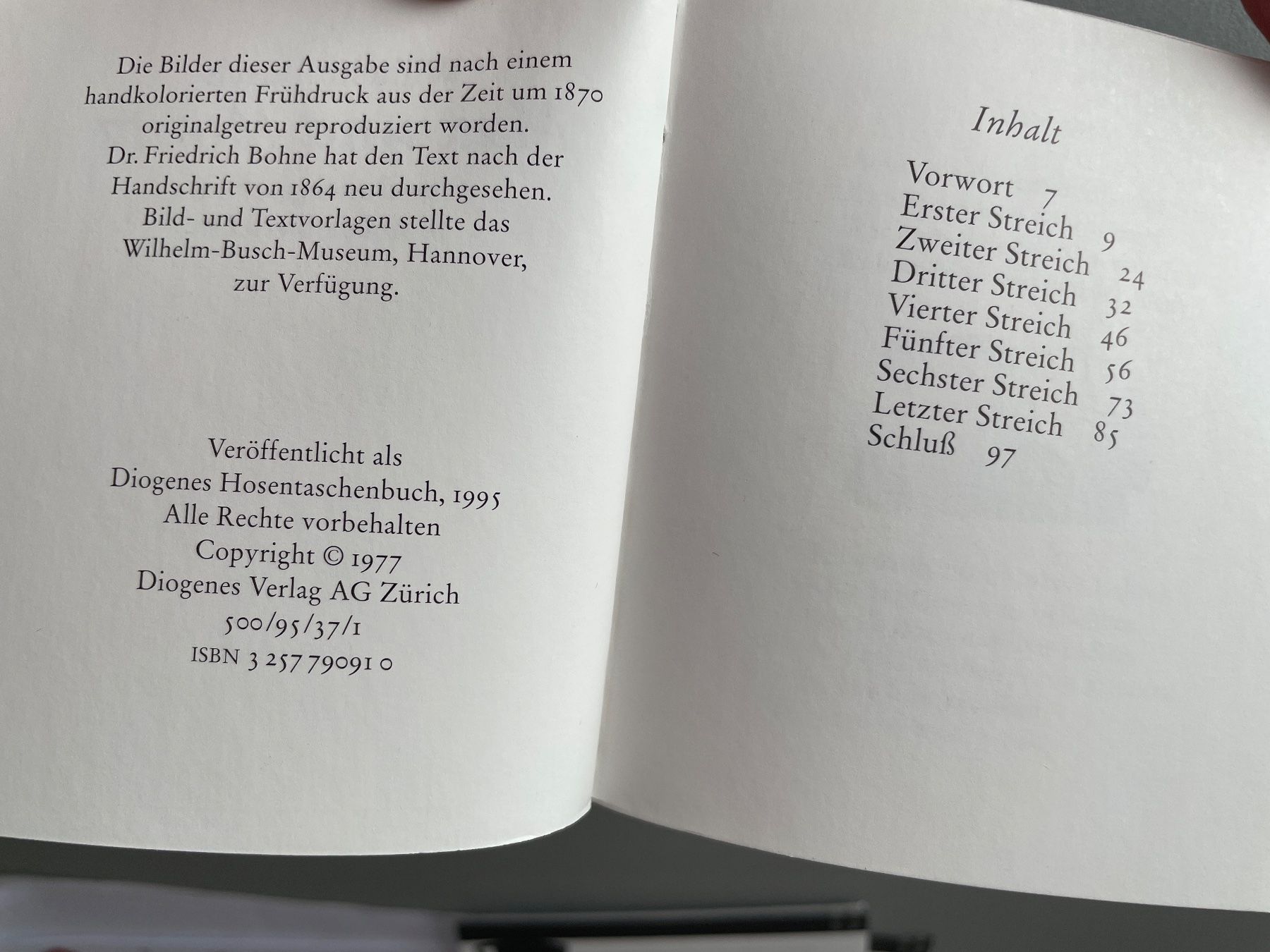 Libri: Mini Buch Max und Moritz, sieben Streiche von Wilhelm Busch – Usato da Füllinsdorf venduto da bienli 2