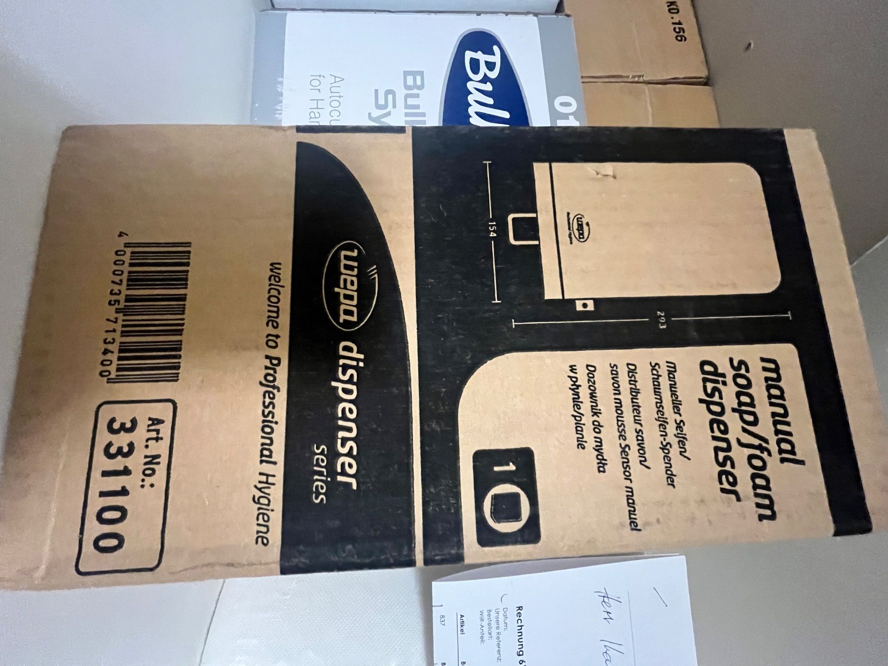 Portasapone: Wepa Seifenspender manuell neu mit Verpackung – Nuovo e nell'imballaggio originale da Büsserach venduto da jiv_gd5h
