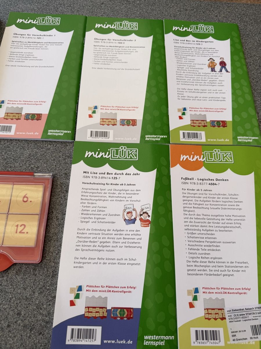 Giochi: Mini Lük Lernspiel Mit Hefte – Usato da Deitingen venduto da Himhip 4