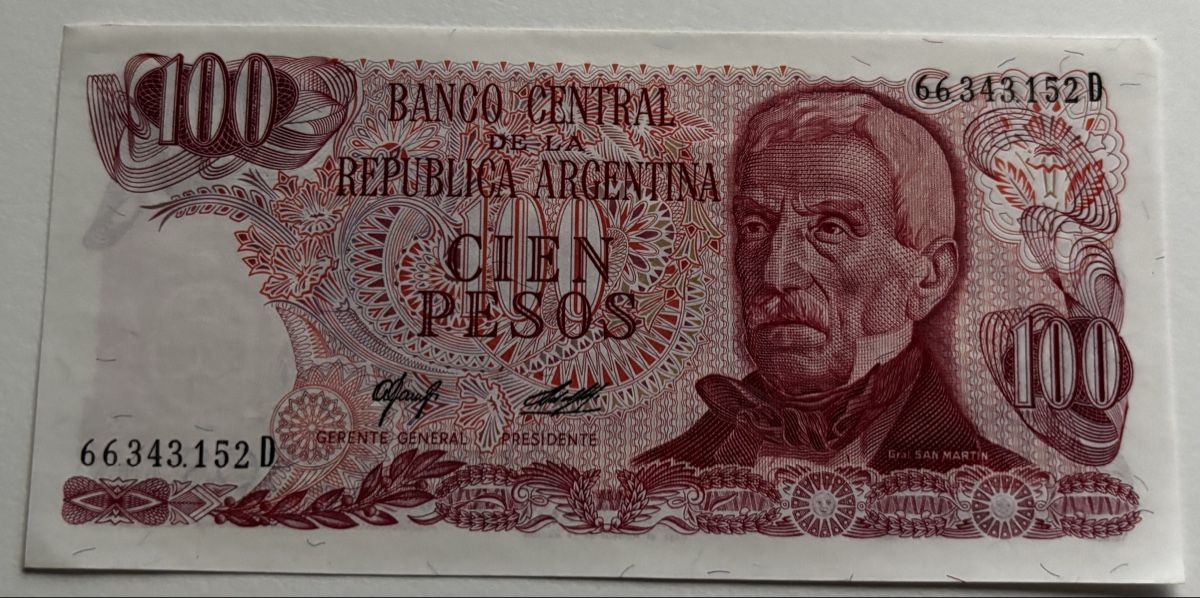 Banconote: Argentinien 100 Pesos – Nuovo (secondo la descrizione) da Algetshausen venduto da Carrhard