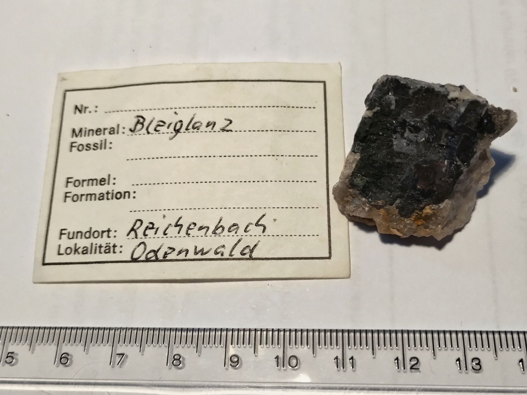 Mineralien & Heilsteine: Bleiglanz Mineral - Reichenbach, Odenwald – Gebraucht aus Horw von reb_57vh